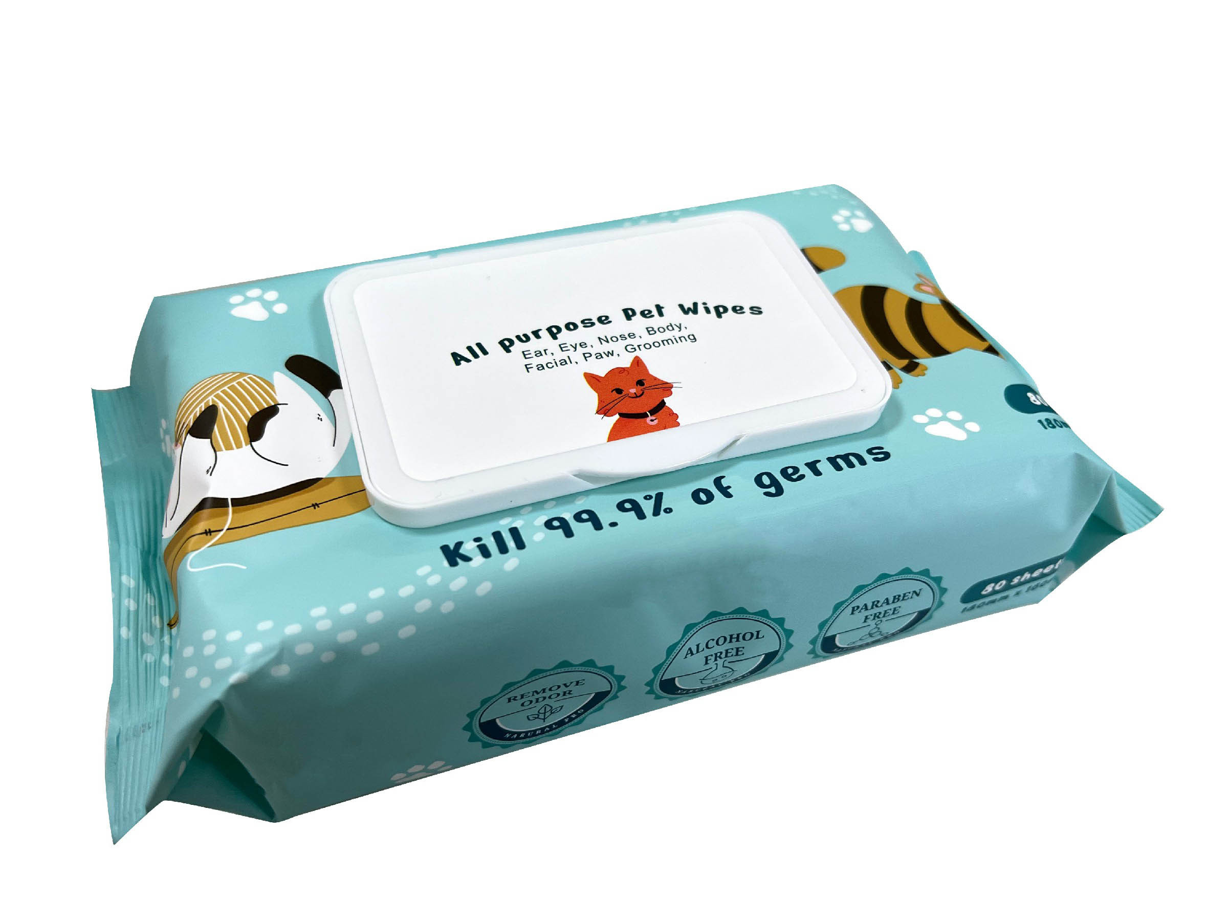 private label cat wipes