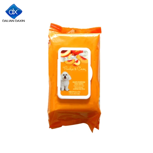 Private Label Pet Ear Wipes with Witch Hazel for Snout, Eye, Ear - Fragrance-Free Dog Wipes for All Dogs Wipes