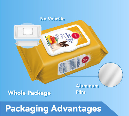 Go to the supplier to help the customer confirm flushable wet wipe packaging details