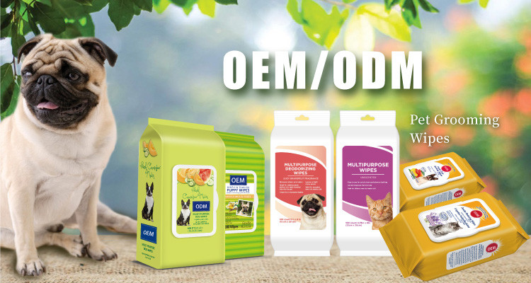 Pet deodorizing wipes