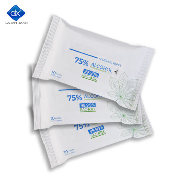 Manufacturer Antibacterial Disinfectant Wet Tissue Cleaning 75% Alcohol Wipes