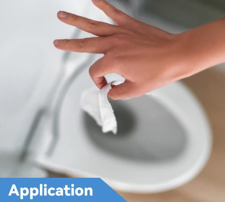 private label flushable wet toilet wipes