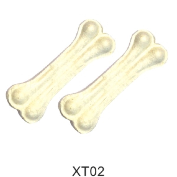 Bleach pressed bone beef rawhide for dog chew toy