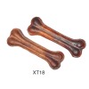Dog Chew Rawhide  chocolate color knotted bone for dog toy
