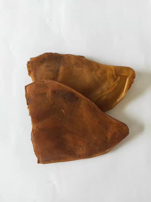 Smoking Cowhide Ear For Pet Pet Chew Supplier