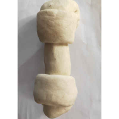 Beef Rawhide bleach swollen knotted bone for pet chewing