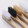 Brosse à dents en charbon de bambou pour adultes et enfants