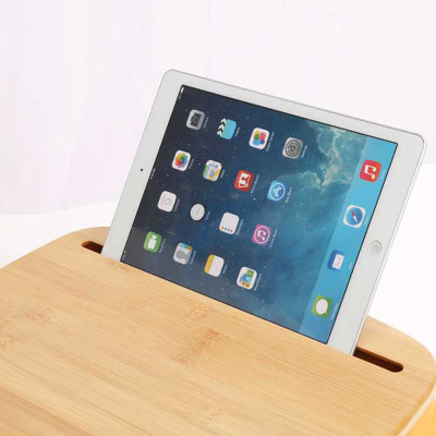 cheap lap trays with bean bags |Bamboo panel and 12 cm height pillow table  -M3626