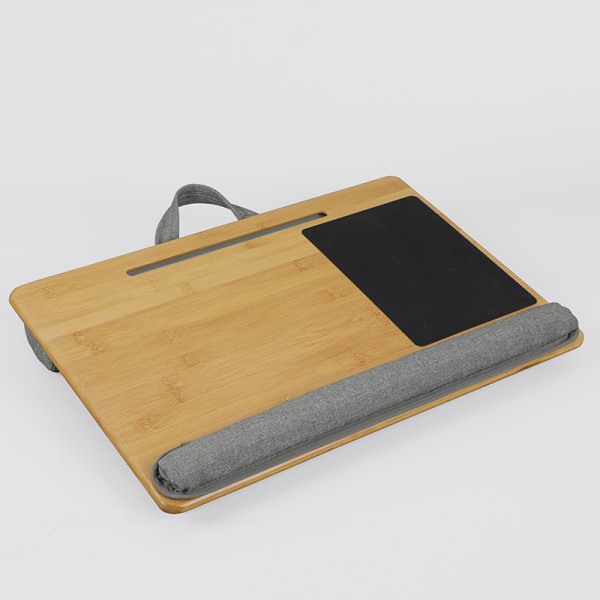 Plateau de lit de table de bureau pour ordinateur portable en bambou avec tapis de souris -MT5536