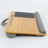 Bamboo laptop lap desk table bed tray with mouse pad -MT5536