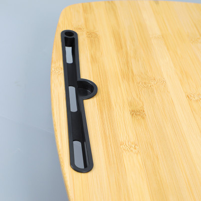 bean bag lap tray with cup holder | bamboo material panel- MT5535-02