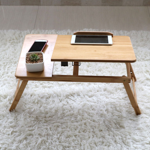 laptop table for bed adjustable foldable -FT1331-61| Bamboo material