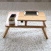 laptop table for bed adjustable foldable -FT1331-61| Bamboo material