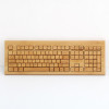 Настоящая бамбуковая клавиатура для оптовой продажи - Процесс лазерной гравировки | KG308