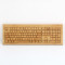Real bamboo keyboard  for wholesale - Laser engraving process | KG308
