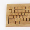 Real bamboo keyboard  for wholesale - Laser engraving process | KG308
