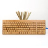 бамбуковая беспроводная клавиатура для индивидуального логотипа Laser | KG201