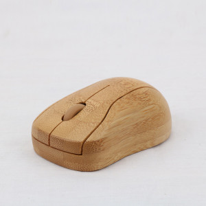 Souris d'ordinateur en bambou pour ordinateur portable | MG95 meilleure souris pour le travail sur ordinateur