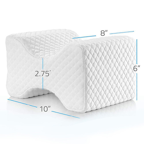 Memory Foam Knee Pillow Contour Wedge Pillow Orthopedic Leg Pillow For Side Sleeper