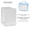Memory Foam Knee Pillow Contour Wedge Pillow Orthopedic Leg Pillow For Side Sleeper