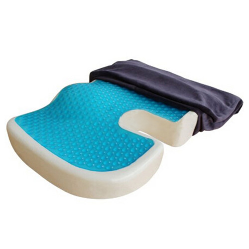 Coccyx Orthopedic Comfort Memory Foam Gel-enhanced wheelchair Seat Cushion