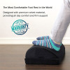 Adjustable Desk Foot Rest Pillow Added Height Teardrop Design Under Desk Footrest Cushion