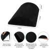 Adjustable Desk Foot Rest Pillow Added Height Teardrop Design Under Desk Footrest Cushion