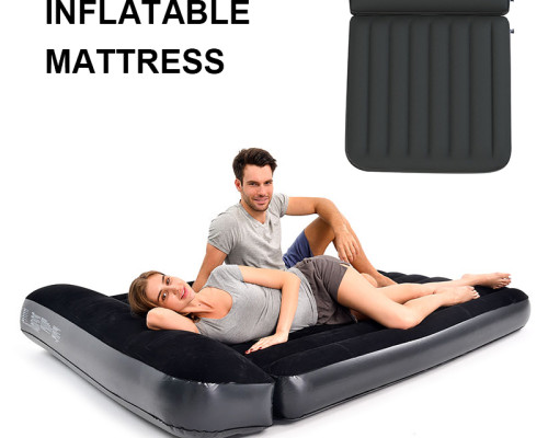 Inflatable Air Bed PVC flocking  Camping Mattress for Travel Air Rest Inflatable Car Mattress