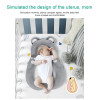 Baby Soft Cushion  | White Bear Shape Cushion | Baby Lying