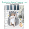 Baby Soft Cushion White Bear Shape Cushion for Baby Lying
