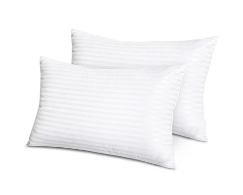 Hotel Collection Bed Pillows for Sleeping 2 Pack Queen Size Pillows for Side and Back Sleepers,Super Soft Down Alternative Micro