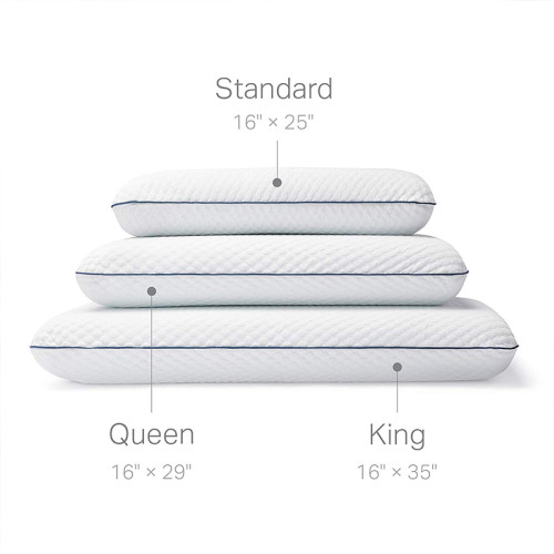 Ventilated Gel Infused Pillow Standard Size Memory Foam Pillow With Breathable Pillow Cover New Design with Aircell Technology