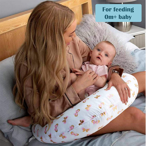 Naked Nursing Pillow | Positioner For Baby White Breast Feeding Pillow