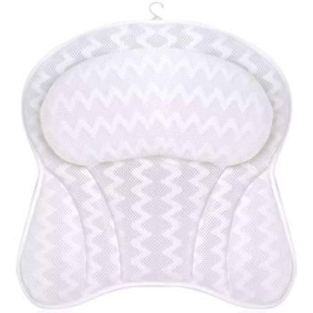 Luxurious 3D Mesh Bath Pillow |  Women & Men Ergonomic Bathtub Cushion | Neck, Head & Shoulders