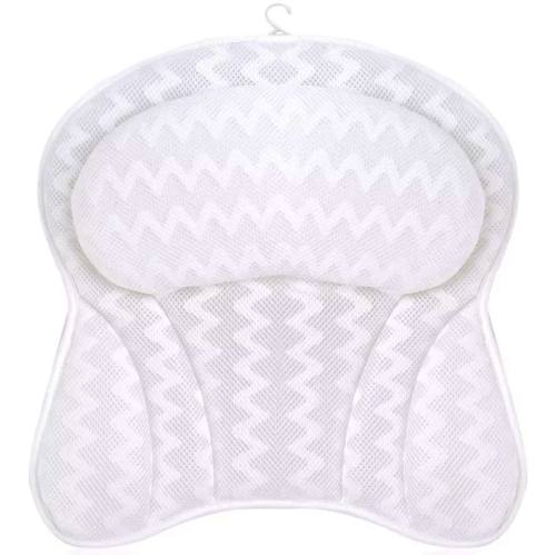 Luxurious 3D Mesh Bath Pillow |  Women & Men Ergonomic Bathtub Cushion | Neck, Head & Shoulders