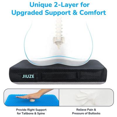 Car Seat Cushions | Gel and Memory Foam Seat Cushion | Luxury Ergonormic Coccyx Orthopedic Seat Cushions