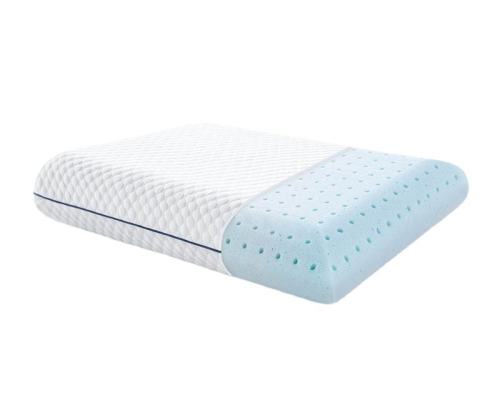 Ventilated Gel Infused Pillow | Standard Size Memory Foam Pillow | Breathable Pillow Cover | New Design | Aircell Technology