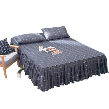 Wrap Around Ruffled Bed Skirt | Adjustable Elastic Belt | Drop Easy To Put On Wrinkle Free Bedskirt Dust Ruffles | OEM