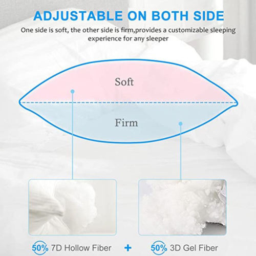 Hotel Collection Bed Pillows | Sleeping  Pillow | 2 Pack Queen Size Pillows | Side and Back Sleepers | Super Soft Down Alternative Micro