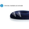 New Cool Ring inflatable Donut Seat Cushion | Memory Foam Pressure Piles Comfort Coccyx Relief