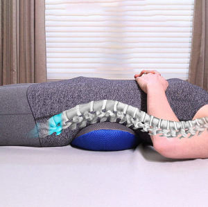 Memory Foam Lumbar Pillow | Sleeping Pillow | Adjustable Height | 3D Lower Back Support Pillow | Waist Sciatic Pain Relief