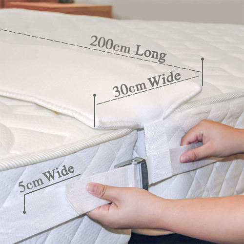 Foldable Bed Bridge | Allergenic Foam Connector Mattress | Wedge Bed Gap Filler |  Knitted Fabric Updated Version