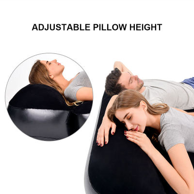 Inflatable Air Bed PVC Flocking  Camping Mattress | Travel Air Rest Inflatable Car Mattress