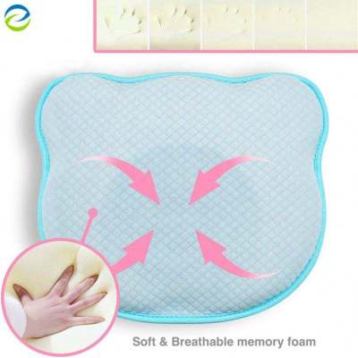 Newborn Infant Head Shaping Pillow | 100% Washable Model Cover Memory Foam Baby Pillow