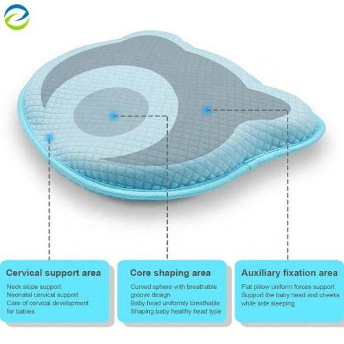 Newborn Infant Head Shaping Pillow | 100% Washable Model Cover Memory Foam Baby Pillow
