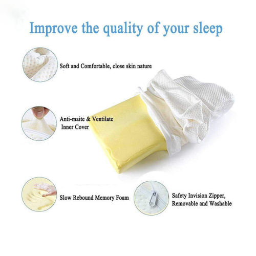 Ergonomic Cervical Sleeping Pillow | Neck Pain and Stress Relief Contour Memory Foam Pillow