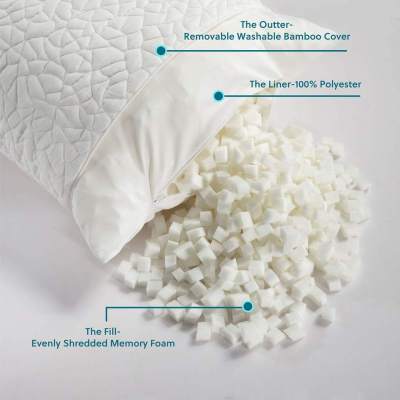 Shredded Pillows | Bamboo Pillows |  Memory Foam Bed Pillows | Hotel Sleeping Custom Pillow Manufacturer