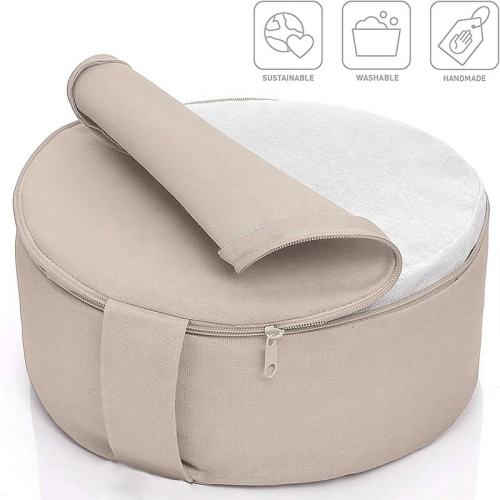 Yoga Zafu Meditation Sublimation Blanks Seat Cushion | Organic Handmade Round Buckwheat | 100% Cotton Washable Cover | Halloween