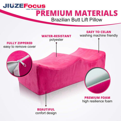 Brazilian Butt Lift Pillow | Dr. Approved BBL Firm Foam Pillow | Carrying Bag | Post Surgery Recovery