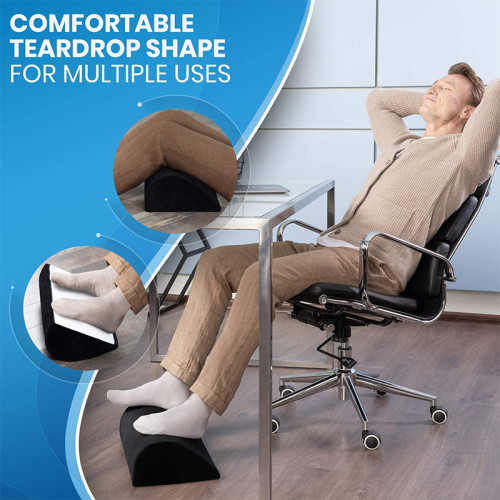Ergonomic Massage Footrest | Under Desk-Support Foot Cushion | Improve Posture | Stress Relief -Foot Stool Pillow | Office